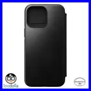 NOMAD Modern Folio Case genuine Horween Leather, Apple iPhone 14 Pro Max, Black