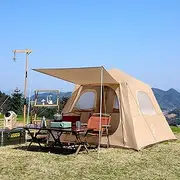 Easy Setup Inflatable Camping Tent Quick Inflate Air Tent Waterproof 3-4 Man Family Tent