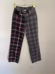 THE RAGGED (Urban Outfitters) Mixed Print High Rise Jeans Size 26 NWT