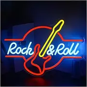 Hanging Art Neon Signs Live Music LED Neon Light Signs Party Bar Recording Studio Glowing Decor Music Lover Neon DJ Wall Night Lights Sign Illuminated(42x32cm)