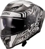 LS2 FF807 Dragon Enthum, full face helmet , color: Black/White/Grey , size: XL