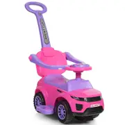 Costway Kids Ride On Push Car Sliding Walking Toy w/Guardrails Pink