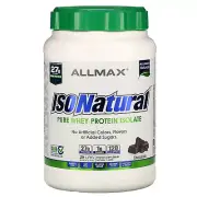2 X ALLMAX Nutrition, IsoNatural Pure Whey Protein Isolate, Chocolate, 2 lbs (9