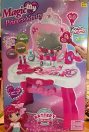 My Magic Princess Vanity Dresser with Lights & Sounds & Mirror Playset- NEW