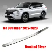 Frushed Silver Rear Bumper Trunk Guard Sill Protector For Outlander 22-23 Steel (for: Mitsubishi)