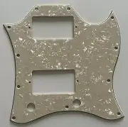 For Fit US Gibson SG Standard Style Full Face Guitar Pickguard Ivory White Pearl
