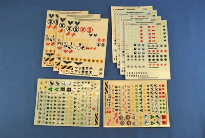 Warhammer 40K Chaos & Space Marines Transfers Transfer Decals RARE OOP Lot of 9
