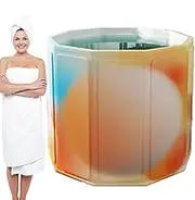 Portable Bathtub for Shower Stall,Foldable Portable Wash Tub for Bathing Adults | Thickened Full Body Space-Saving Bathing Bucket Small Apartments