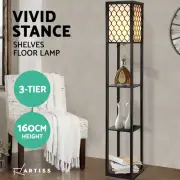 Artiss Floor Lamp Storage Shelf LED Lamps Standing Reading Light Bedroom