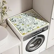 Floral Washer and Dryer Covers for this Top, Dust Proof Washer Dryer Top Protector Mat, Anti Slip Laundry Topper for Washer and Dryer, Washing Machine Top Cover Home Decor Kitchen Room (Colorful)