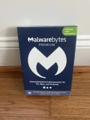 Malwarebytes Premium Security Software 3 User 1 Year License New Retail Anti-Vir