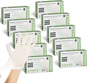Handicare Disposable Latex Gloves, Powder Free, Food Certified, Medical Exam, Fully Textured, Mutipurpose, Salon, Safety Gloves, Textured Fingertips