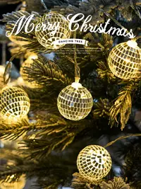 在飛比找樂天市場購物網優惠-聖誕節飾品聖誕樹裝飾球店面場景布置小掛件商場櫥窗創意用品燈串