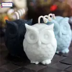 SILICONE 3D CANDLE SOAP MOULD DIY OWL CANDLE EPOXY MOLD HAND