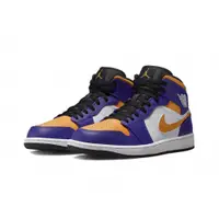 在飛比找PChome24h購物優惠-Air Jordan 1 Mid Lakers 湖人隊 紫黃