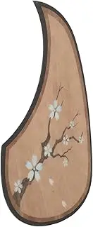 Acoustic Guitar Pickguard Grain Pattern Scratch Guard Sticker for Guitar Protection Elegant Cherry Blossom Teardrop Design Easy Application