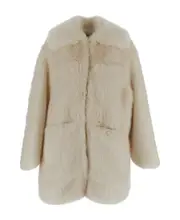 faux fur coat IT40 Nude
