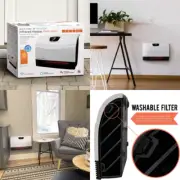 Infrared Heater WiFi Remote Control Phone Bedrooms Kitchen Office Wall Mounted