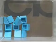 LEGO Parts - Medium Azure Slope 30 1 x 1 x 2/3 - No 54200 - QTY 10
