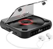 Kavolet Portable CD Player, Walkman BT Music Player, CD Player with Dustproof Cover, Includes Headphones, 6 Modes, AB Repeat Timer, Remote Control, External Playback Function
