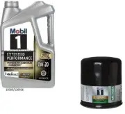 Mobil1 M1-103A Engine Oil Filter & 5 Quarts Mobil1 E/P 0W20 Full Syn. Motor Oil (for: Toyota)