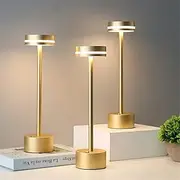 USB Rechargeable Retro Aluminum Desk Lamp - Touch Control Table Night Light 1pc