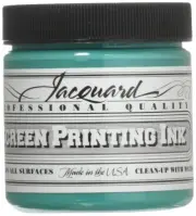 Jacquard Professional Screen Print Ink Water-Soluable 4oz Jar Turquoise 113