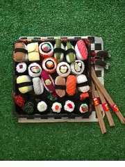 LUCY SPARROW:) Sushi set of 25 (can sell individual) SOLD OUT 100% AUTHENTIC
