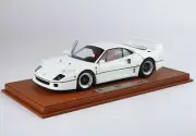 1:18 BBR Ferrari F40 Bianco E Cerchi Nero-Argento Kyosho With Showcase BBRKS015