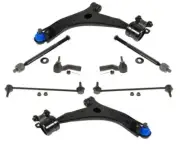 Fits for 04-09 Mazda 3 Non Turbo Lower Control Arms and Ball Joint Assembly 8Pc (for: Mazda)