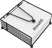 Napkin Holder for Table, Flat Napkin Dispenser with Weighted Arm, Square Cocktai