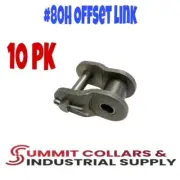 80H Offset Half Link for Heavy Duty Roller Chain Single Strand (Qty 10)