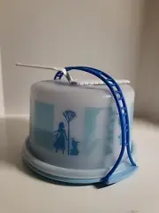 TUPPERWARE DISNEY FROZEN MINI KID'S PARTY 7pc CAKE TAKER PLATES SERVER