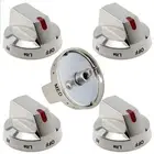5X Gas Stove Range Knobs Switch DG64-00473A for Samsung Cooktop Oven DG64-00473B