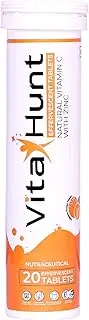 Vitamin C 1000 Mg With Zinc Antioxidants Immune Support 20 Effervescent Tablets Orange Flavour