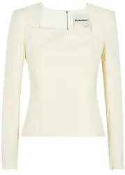 Roland Mouret Crepe top - Cream - 16 (UK16 / XL) 16 (UK16 / XL)