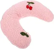 WOONEKY U-Shaped Cat Pillow for Kitten Cats Comfortable Sleep Pillow for Dogs Soft Washable Pet Neck Support