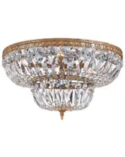 Crystorama 8-Light Flush Mount Hand Cut Crystal