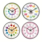 Silent Wall Clock for Classroom Teaching Tool Easy to Install Non Ticking