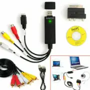 USB Audio Video Grabber Digitization Video Editing Converter Adapter VHS- D1O1