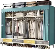 Canvas Wardrobe Simple Wardrobe, Fabric Cabinet, Home Bedroom Assembly, Rental Room Storage Cabinet, Wardrobe Rack