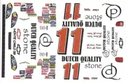 #11 Jason Keller Dutch Quality Chevy 1/43rd Scale Slot Car Decals