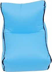 ARTSEWPLY Nylon Inflatable Lounge Sofa Lightweight Easy to Clean Portable Air Sofa Back Neck Support for Beach Garden