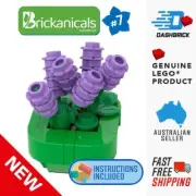 Genuine LEGO® Flower in Pot, Lavender: Brickanicals MOC/Mini-Build - NEW
