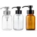 Round Foam Pump Bottle Thick Glass Hand Pump Bottle Liquid Soap