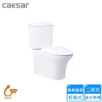 在飛比找momo購物網優惠-【CAESAR 凱撒衛浴】二段式省水馬桶/管距40(CF14