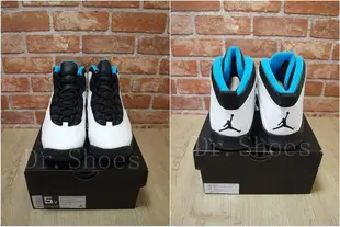 【Dr.Shoes 】 Nike Air Jordan 10 Retro Powder Blue GS AJ10 女鞋(白黑藍)喬丹10代 310806-106