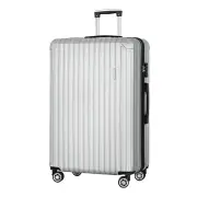 Wanderlite 28-inch Luggage Set with TSA Lock�ABS Hard Shell Travel Suitcase Organiser Luggage Case Light Grey