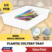 Cutlery Tray Plastic Utensil Drawer Kitchen Organizer Insert Divider Storage AU