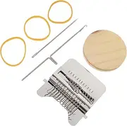 DOITOOL Weaving Darning Tool Boys and Girls Knitting Mini Wooden Weaving Machine for Clothing Boys and Girls Knitting Sets